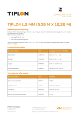 Tiplon 1,2 mm membraan - TF